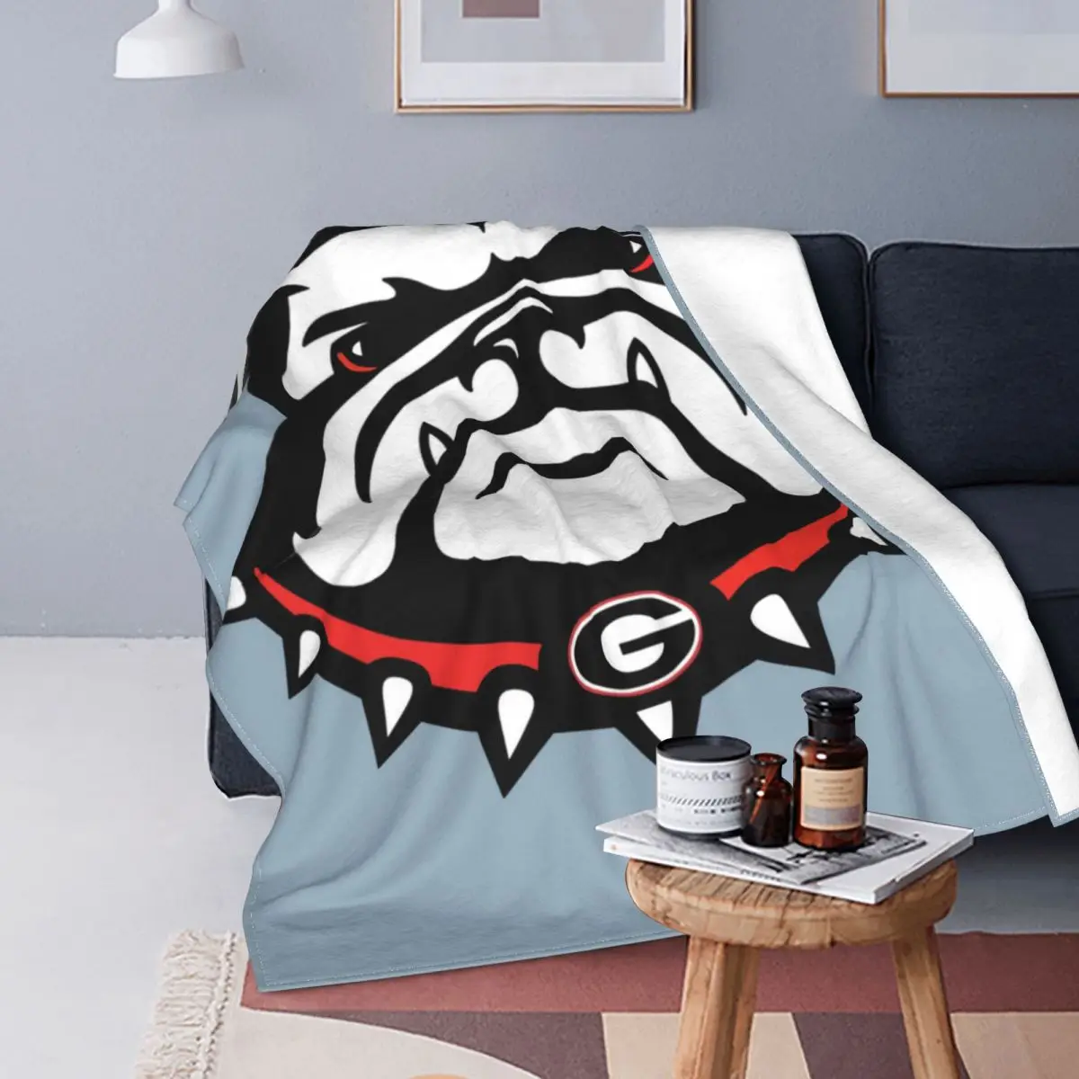 

Ультра-мягкое Флисовое одеяло Университет Джорджии бульдог, пушистое легкое Гипоаллергенное плюшевое одеяло для мальчиков и девочек