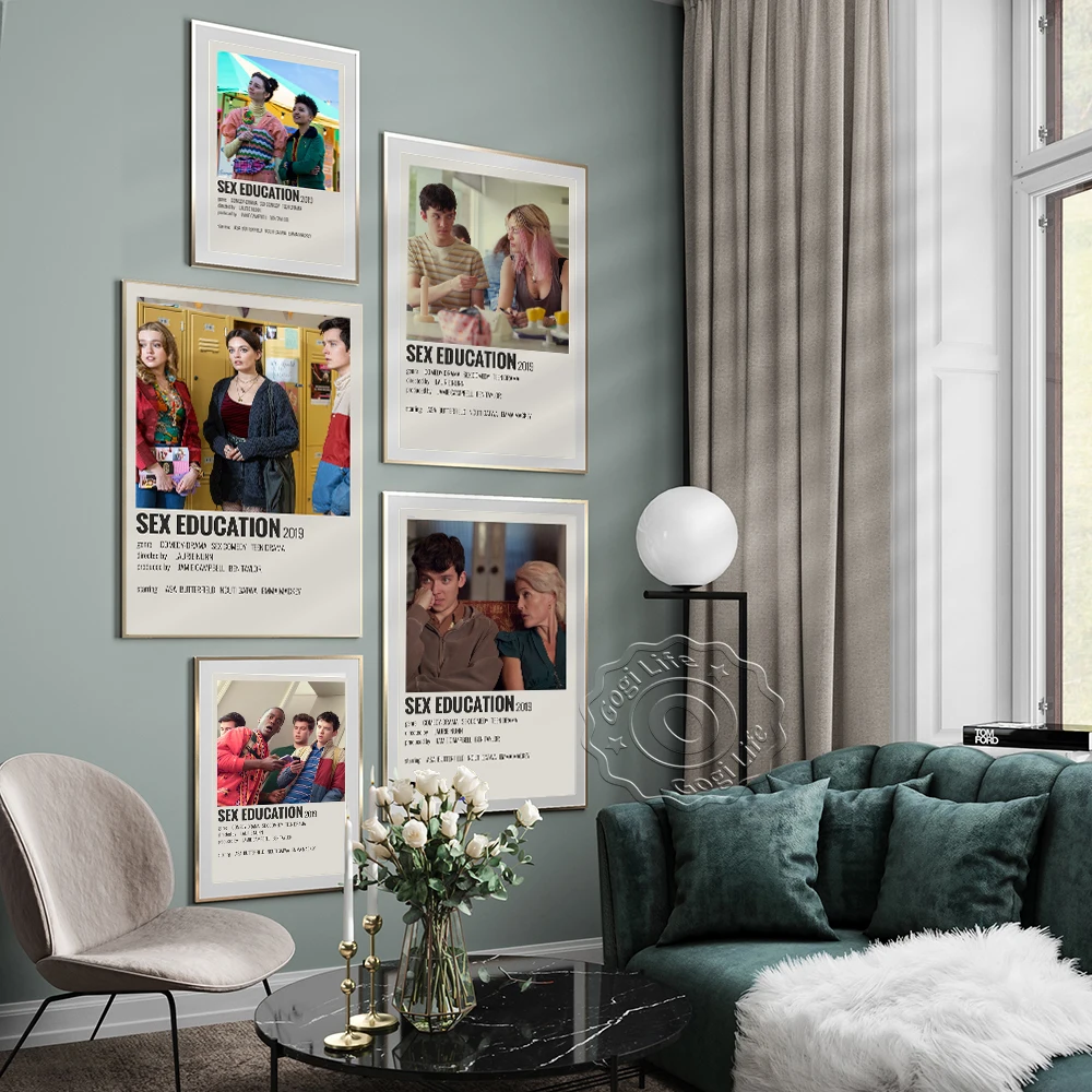 Британская популярная драма, комедия, ТВ-серия, секс-образование, винтажный художественный плакат, ретро Картина на холсте для интима, Настенный декор, принты