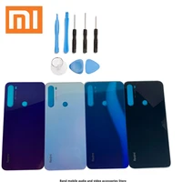 original xiaomi redmi note 8 battery cover back glass panel rear door housingr with adhesive with tools