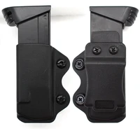 tactical pistol double stack magazine pouch blet clip iwb concealed carry mag pouch holder case for glock 17 19 beretta 92fs px4
