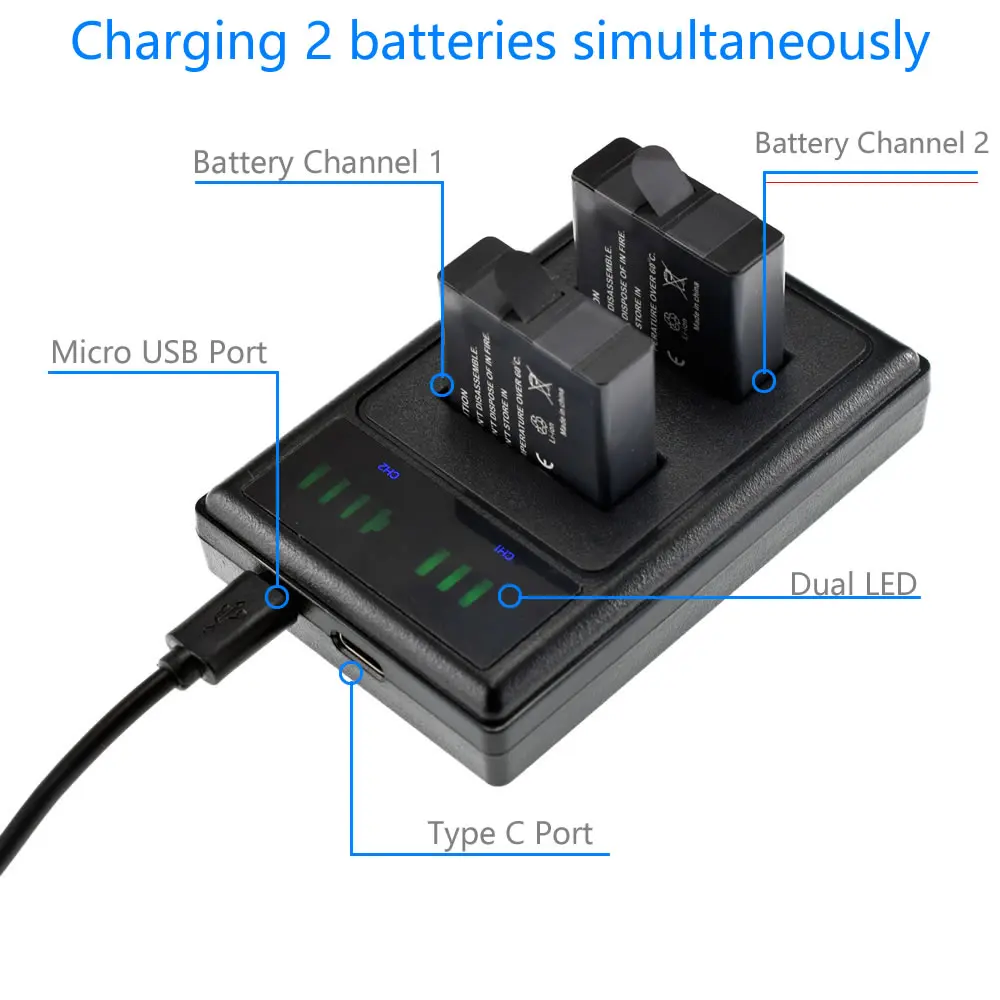3X AHDBT 501 литий ионный аккумулятор + светодиодный USB двойное зарядное устройство с