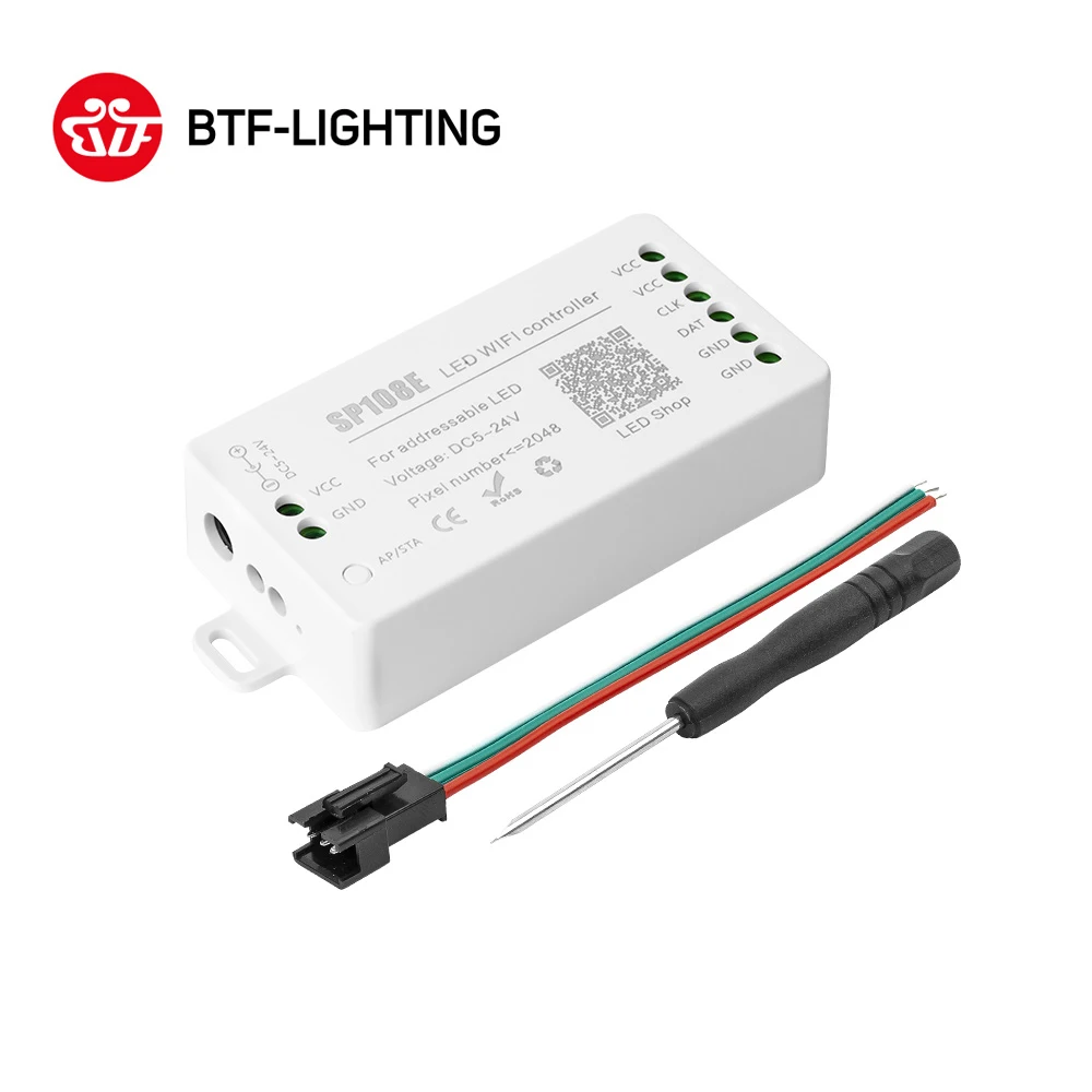 SP108E светодиодный Wifi Magic Control ler WS2812B WS2813 и т. Д. Светодиодный модуль светильник Smart APP