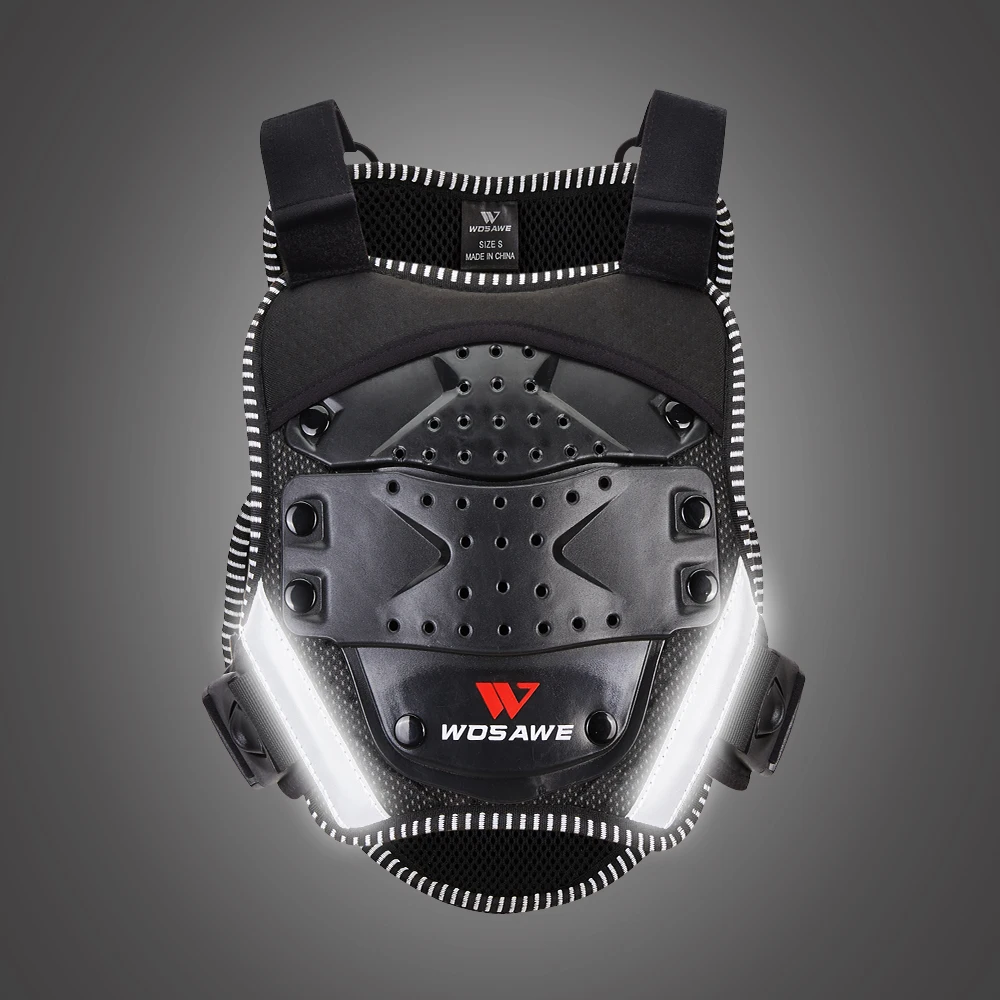 WOSAWE детская мотоциклетная броня бронежилет на заднее плечо защита для тела