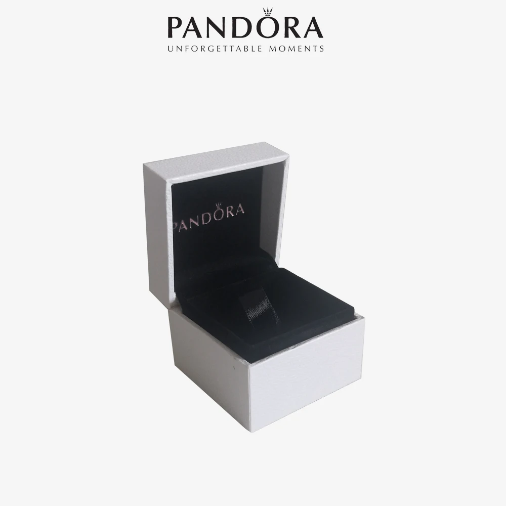 

Lady Fine Jewelry Pandora Rings For Women 925 Sterling Silver Zircon Original Logo Design With Box Gift
