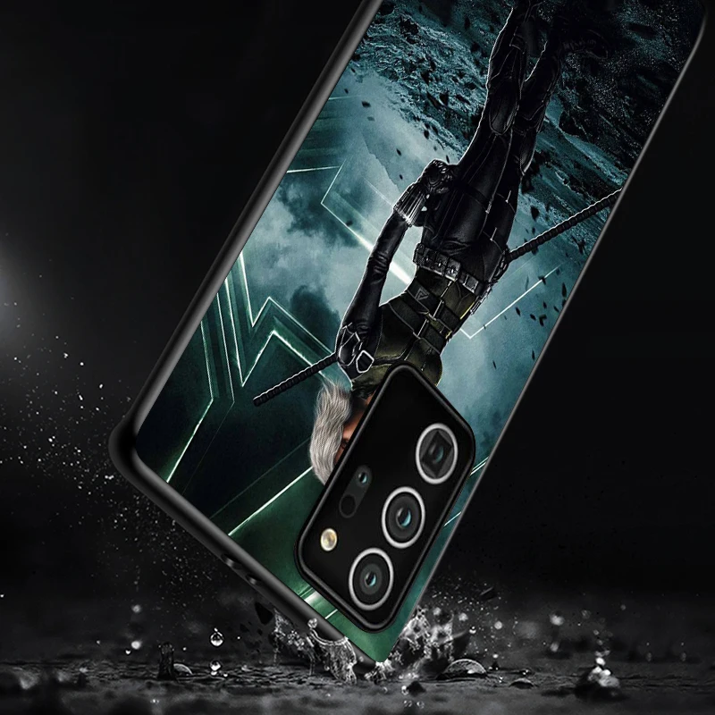 

Marvel Black Widow Shockproof Cover for Samsung Galaxy S21 S20 FE Ultra Lite S10 5G S10E S9 S8 Plus Black Phone Case