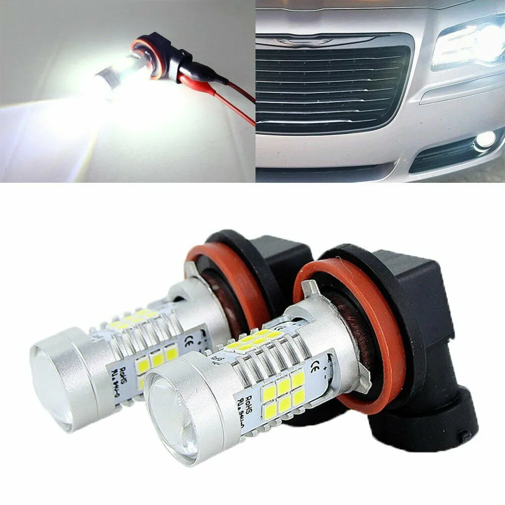 

6000K White Fog Light Bulb Accessories DC 12V H11 2X H9 High Power Parts
