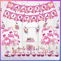 princess birthday party suppliesprincess party decorations include cake topper cupcake banner balloons swirls decorations