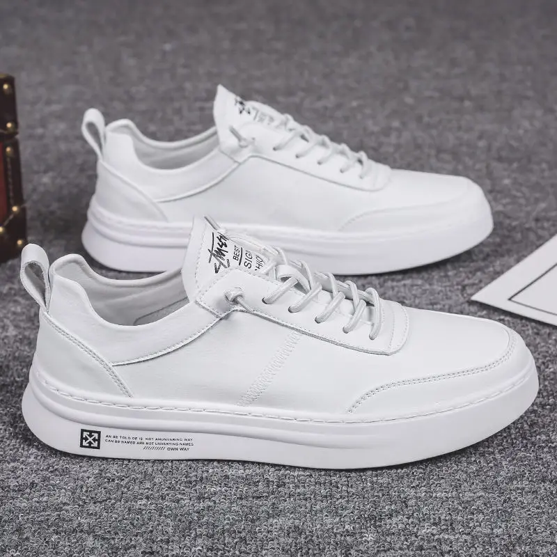 

New 2020 Men Vulcanize Shoes High Quality Sneakers Men Chunky Sneakers Fashion White Sneakers Men Leather Replica Shoes