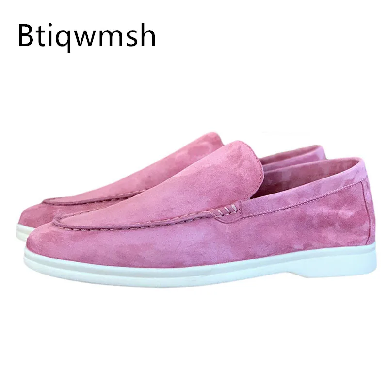

British Style Oxford Shoes Woman Pointed Toe Gold Pink Blue Soft Real Suede Flat Shoes Lady Fashion Loafer Shoes