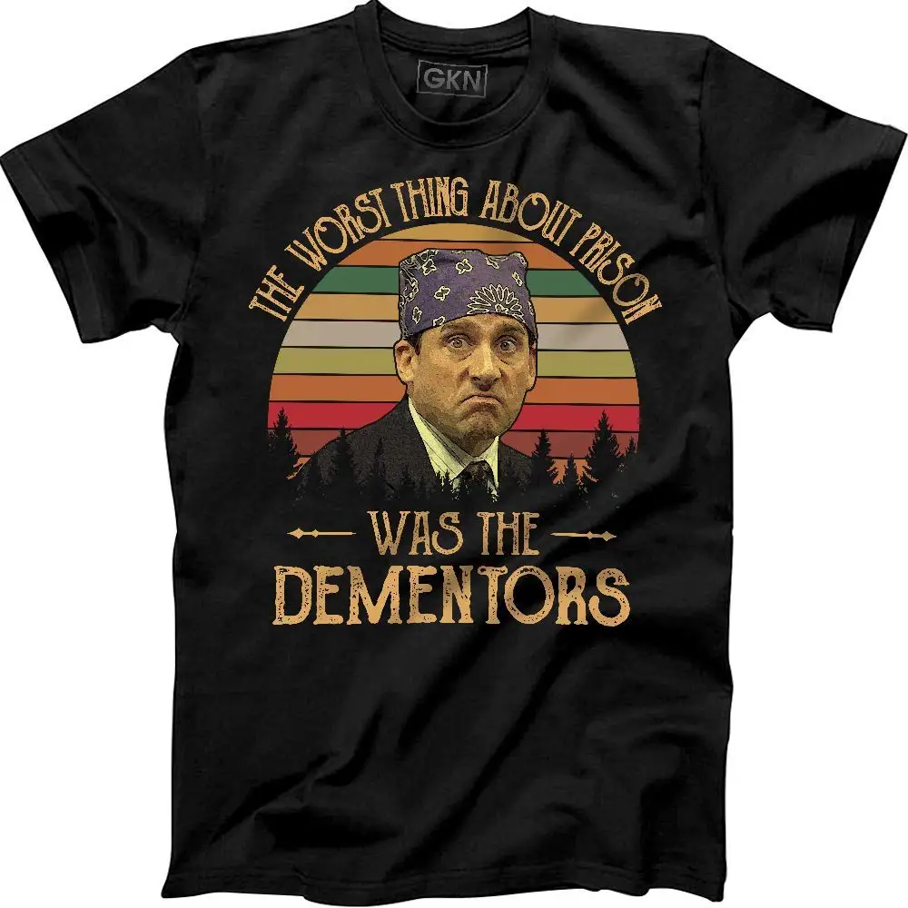 Самое худшее в том, что Тюрьма-это винтажная ретро-футболка Dementors, тюрьма майка, офисное ТВ-шоу