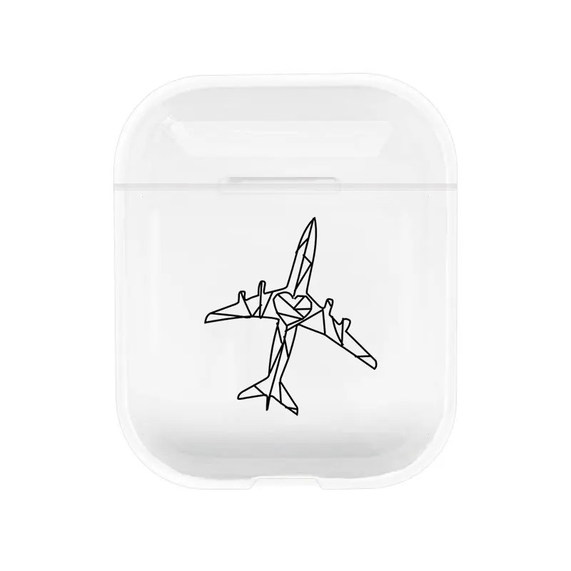 Милый чехол для Apple airpods чехол мультфильм путешествия слово mapпрозрачный Bluetooth наушники чехол для Airpods наушники мягкий чехол