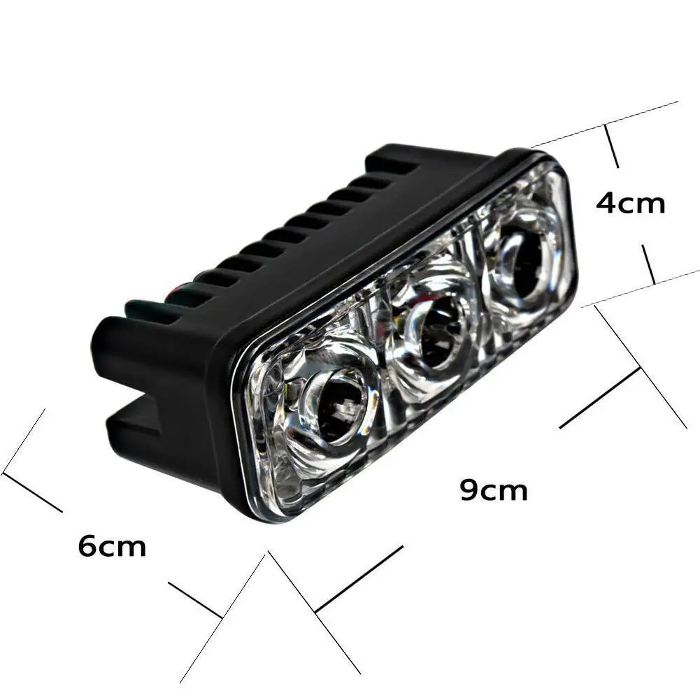 

Car 3LED daytime running lights, high-power steering headlights, waterproof fog lights