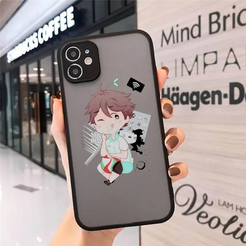 

Haikyuu Oikawa volleyball Japan anime Phone Cases matte transparent For iphone 7 8 11 12 plus mini x xs xr pro max cover