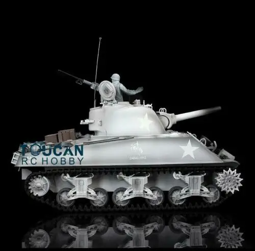 

US Stock Henglong 1/16 TK 6.0S M4A3 Sherman RC Tank 3898 360 Turret FPV Gearbox TH16221-SMT5