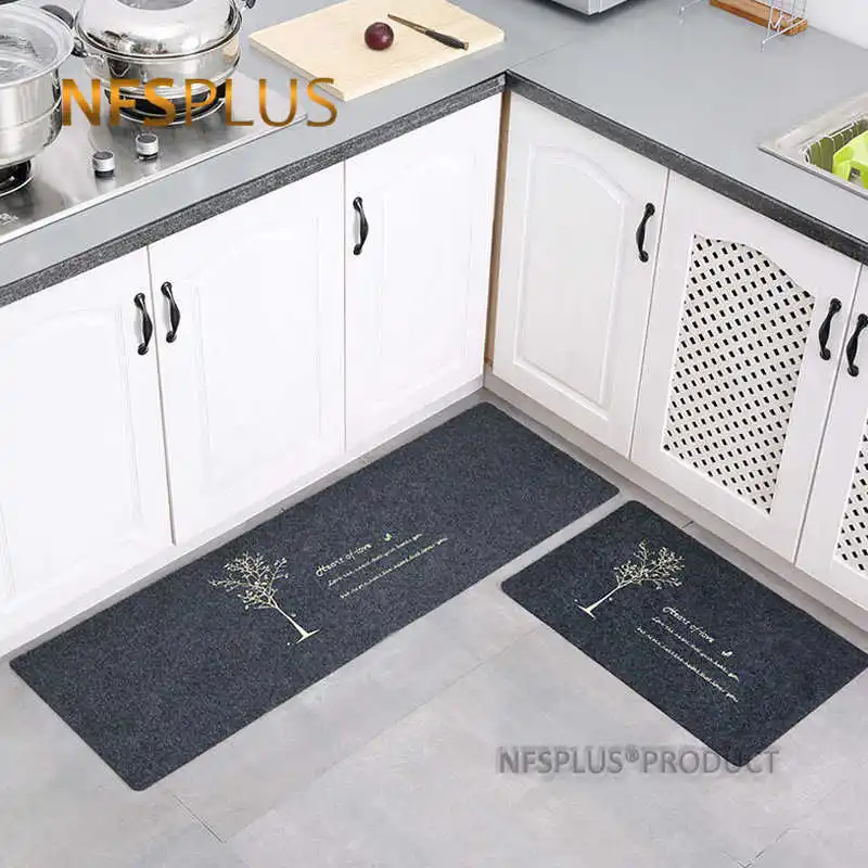Коврик для кухни 40x60 см 40x120 из полиэстера и термопластичной резины с вышивкой