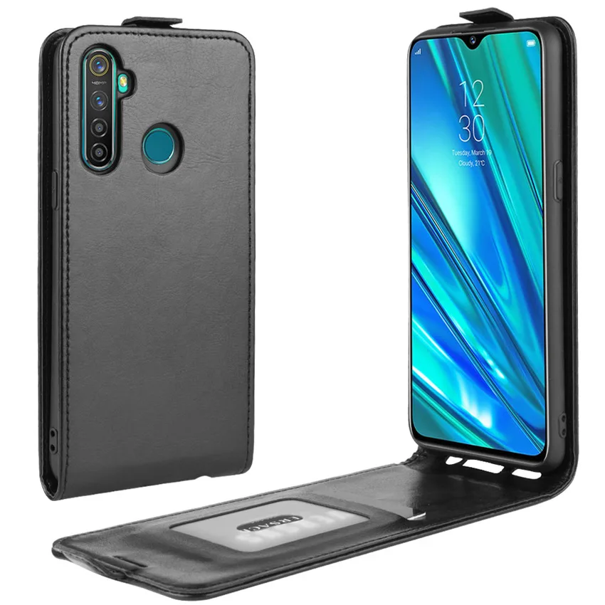 

For OPPO Realme 6 Pro Realme 5 pro Case Flip Leather Case For OPPO Realme 5 Pro/Realme Q Vertical Cover Wallet Leather Case