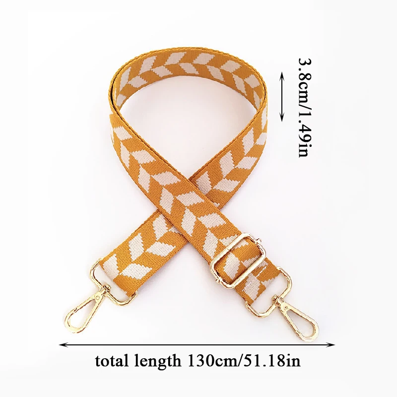 

Print Bag Strap Women Shoulder Crossbody Bag Belt Adjustable Wide Strap Bag Part Accessories Female Messenger Bag Strap 130cm