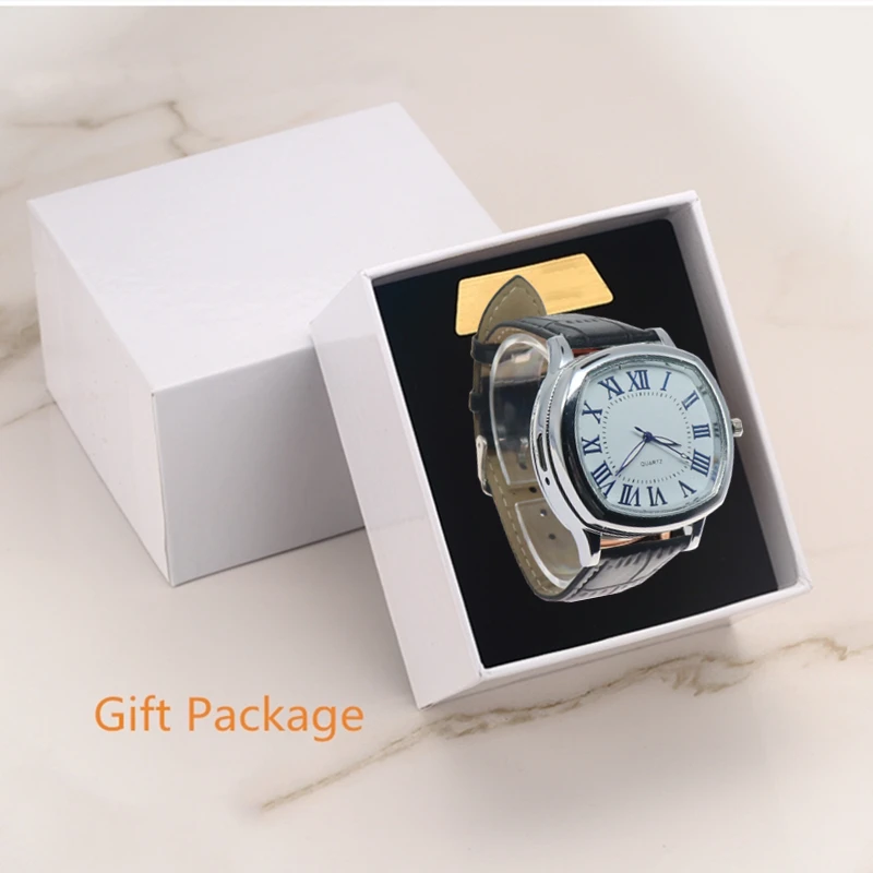 black silverwithbox 1 шт часы Мужские кварцевые зажигалки часы сигарета с зарядкой от USB Зажигалка ветрозащитные горячие спортивные повседневные наручные часы A0688 1 шт - Цвет: black silverwithbox