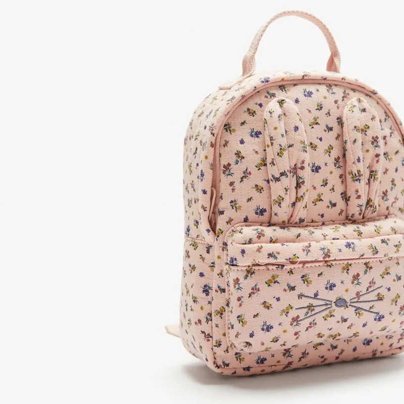 Новый Цветочный тканевый рюкзак с котом, Детская сумка, для малышей, детский рюкзак в форме животного