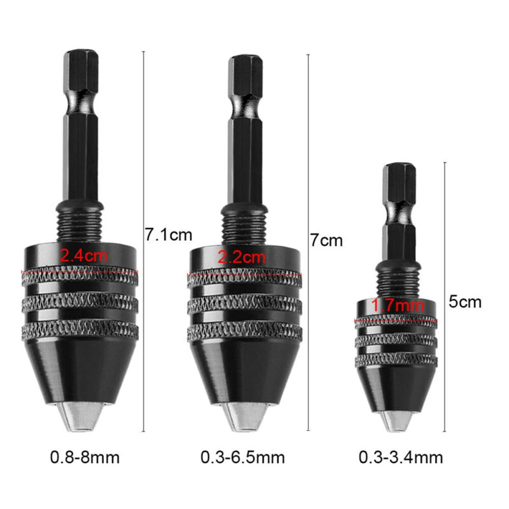 Mini mandrino autoserrante 0.3-8mm punte autoserranti per trapano elettrico utensili per pinze 1/4