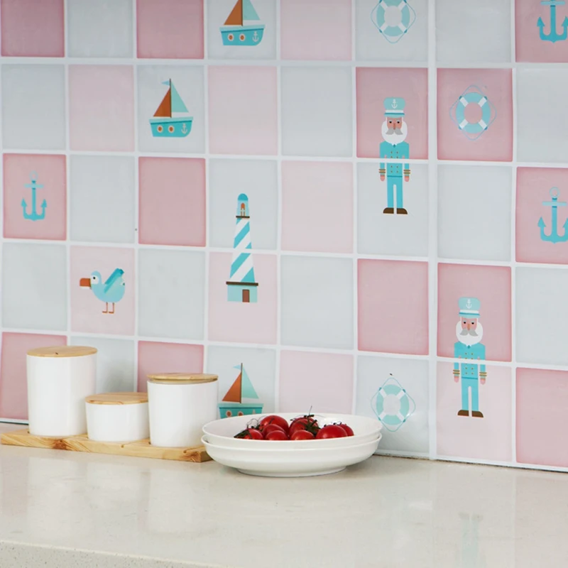 Кухонная настенная наклейка алюминиевая фольга водонепроницаемая и