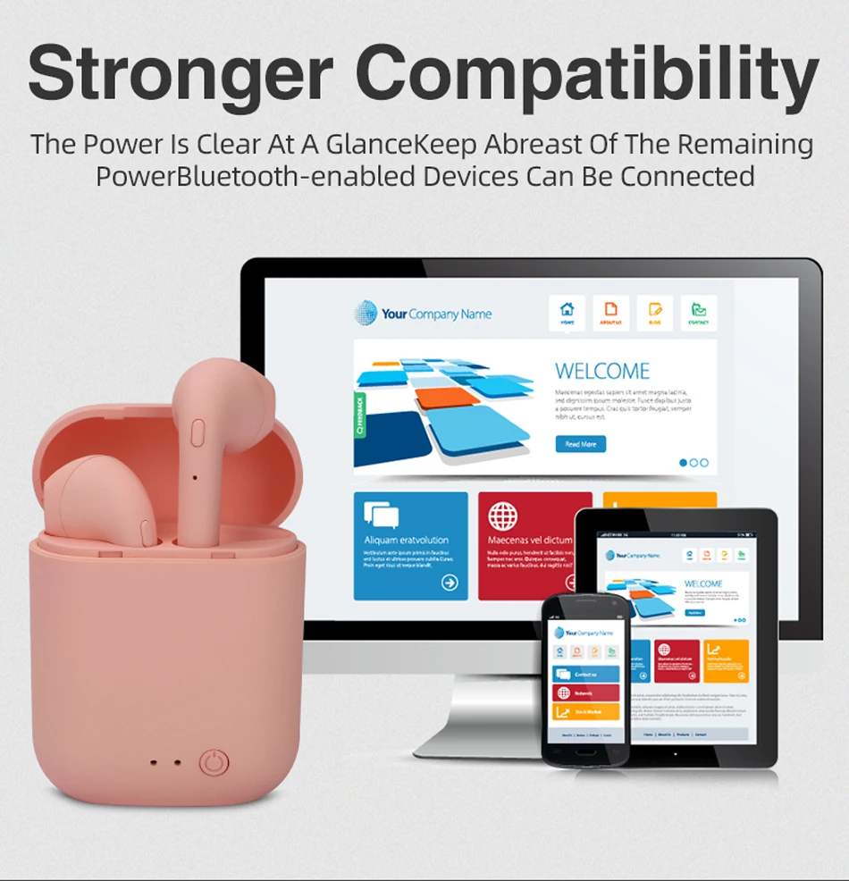 

Mini 2 Wireless Headphone Bluetooth Earphones Waterproof Earpieces Sport Earbuds For Huawei Iphone OPPO Xiaomi TWS Music Headset