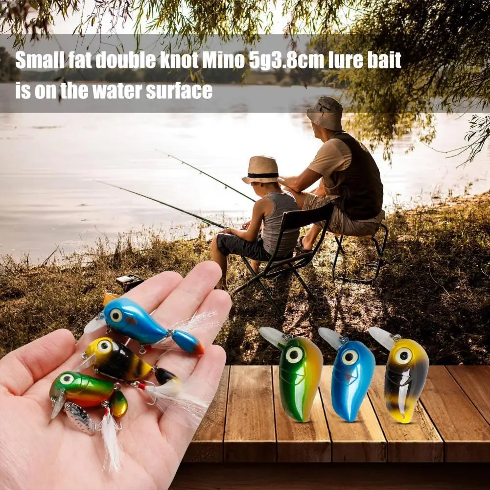 

Fishing Lure Simple Plastic Tear Resistant Water Surface Mino Fishing Lure for Freshwater Fishing Bait Mino Fishing Lure