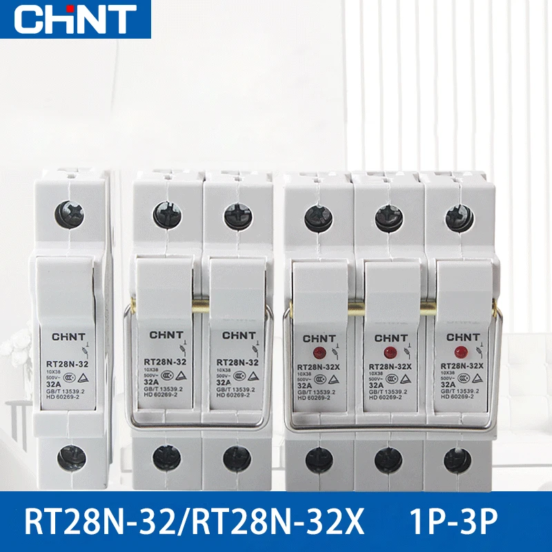 CHINT RT28N 32X переменный ток 45 62 Гц 500V плавкий вырез 1P 2P 3P легко заменить