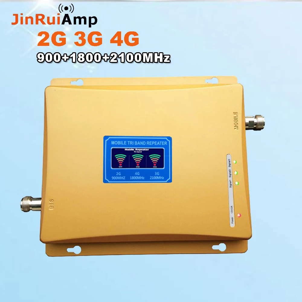 Мобильный ретранслятор GSM 900 МГц LTE 1800 UMTS 2100 2G 3G 4G трехдиапазонный усилитель