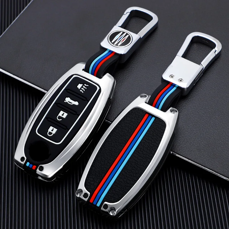 

Zinc Alloy Key Cover Case Fob For Nissan Altima Sentra Leaf Versa Murano Pathfinder Rogue Titan GT-R Leaf 3 4 Button
