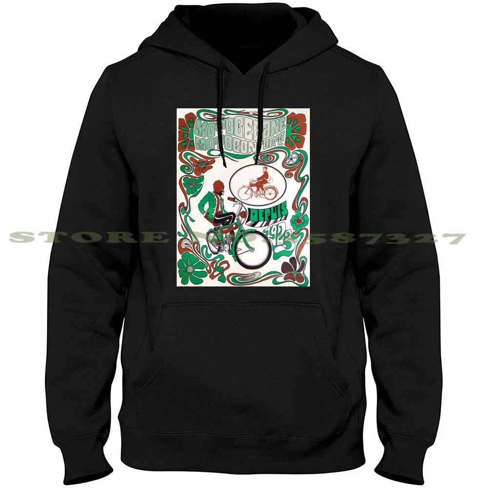 

Motobécane - Vintage French Cycling Poster Streetwear Sport Hoodie Sweatshirt Psychedelic Motobécane Vintage French France