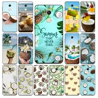 yndfcnb beach coconut fruit phone case for redmi note 8 7 9 4 6 pro max t x 5a 3 10 lite pro