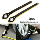 Гаечный ключ с храповым механизмом, 34 см, 360 