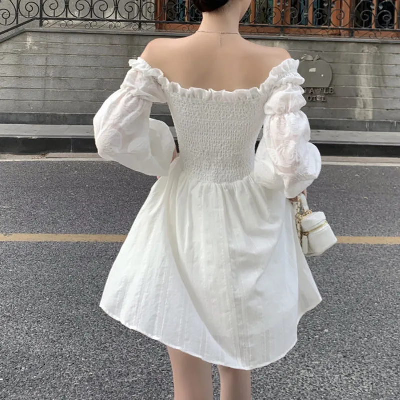 Женское жаккардовое платье-трапеция элегантное однотонное платье с длинным