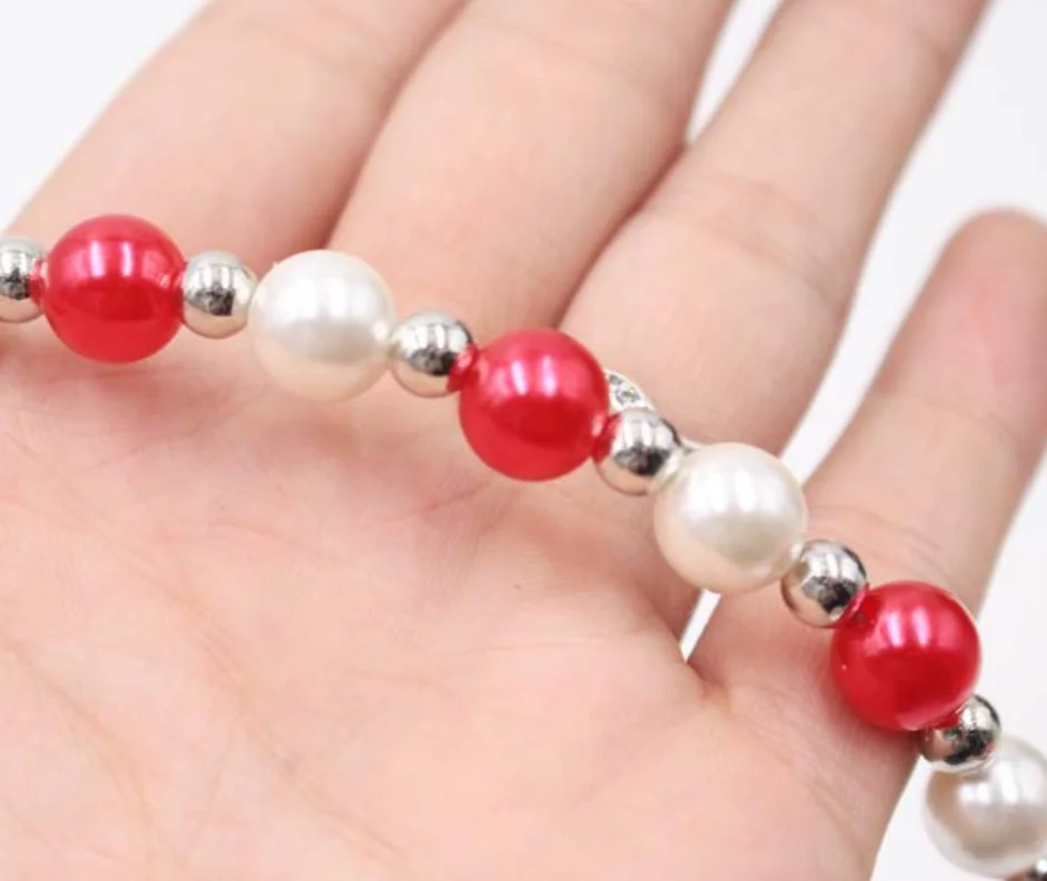 

Dog Collar Small Pet Harness Pearl Pet Leash Luxury Pearls Beads Dog Harness Puppy Leash Walking Traction Outdoors Accessories