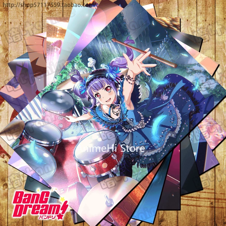 

10 pcs/set Anime BanG Dream! posters Toyama Kasumi Saya Yamabuki Hanazono Tae wall pictures for Colletion A3 42x29CM Stickers