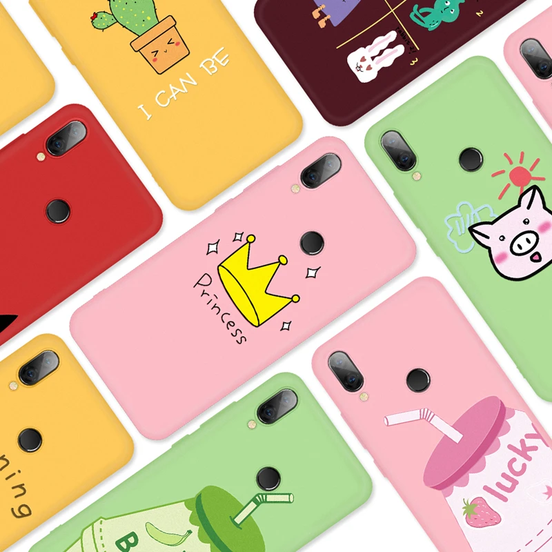 Мягкий силиконовый чехол из ТПУ для Xiaomi Redmi 7 7A корпус с принтом короны и защитой