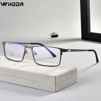 ultralight business mens metal optical glasses frames for myopia hiperopia spring hinge prescription eyewear glasses frame
