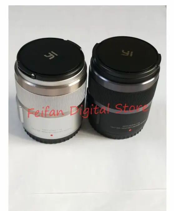Новый серебристый 42 5 мм F1.8 фиксированный объектив для YI M1 Panasonic GF6 GF7 GF8 GF9 GF10 GX85 G5 G6