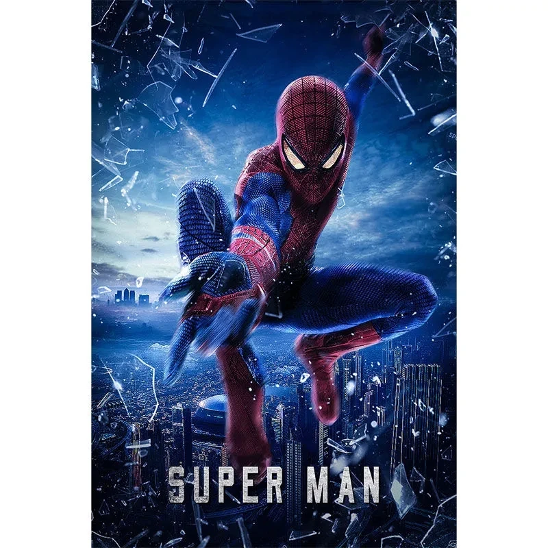 

5D Painting Embroidery Diamond Large Full â€‹Drill Super Hero Animal Rhinestone Picture Mosaic Decoration New DIY Round Art 2021