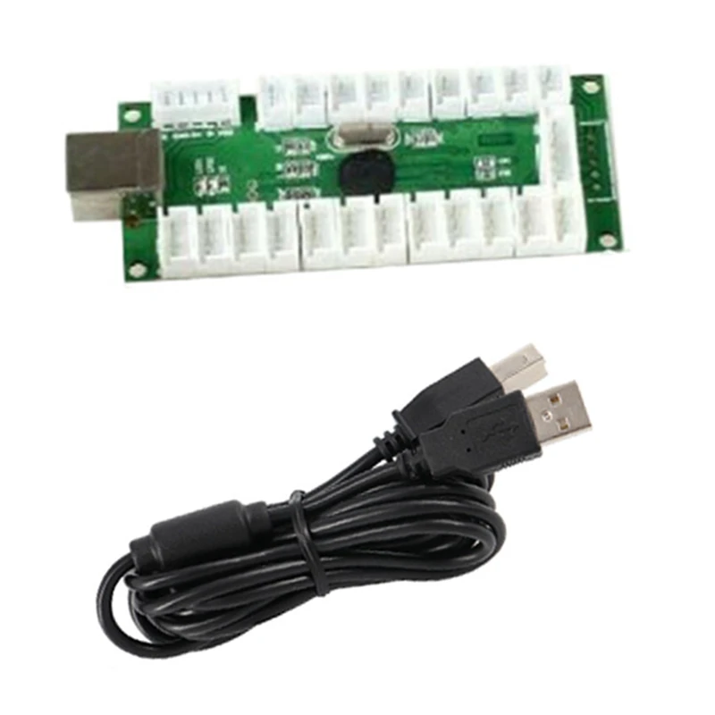 2x проигрыватели USB энкодер Аркада DIY Kit джойстик чип PC панель управления для KOF SNK