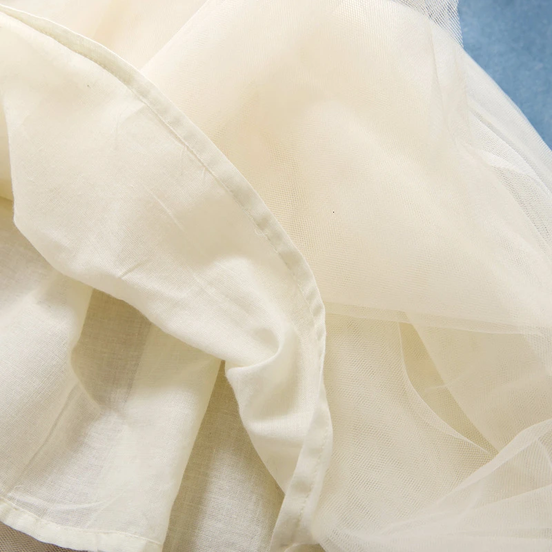 Комплекты одежды для девочек 2020 весенний стиль детское джинсовое белое Сетчатое