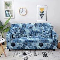 marble printed stretch sofa cover elastic geometric sofa covers for living room slipcovers armchair couch cover 1234 seater