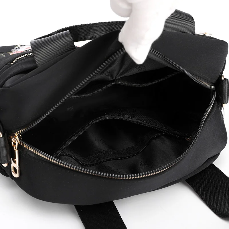

Female Small Casual Handbag Ladies Soft Nylon Crossbody Bags for Women 2021 Summer Floral Travel Shoulder Bag Sac A Main Femme