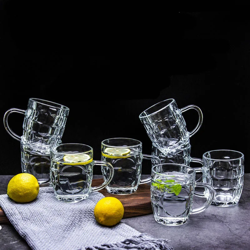 

Glass Cup Set Household Water Cup Drink Water Tea Cup Juice Milk Cup with Cup Beer Mug Wine Glasses Whiskey Glass Glass Juice