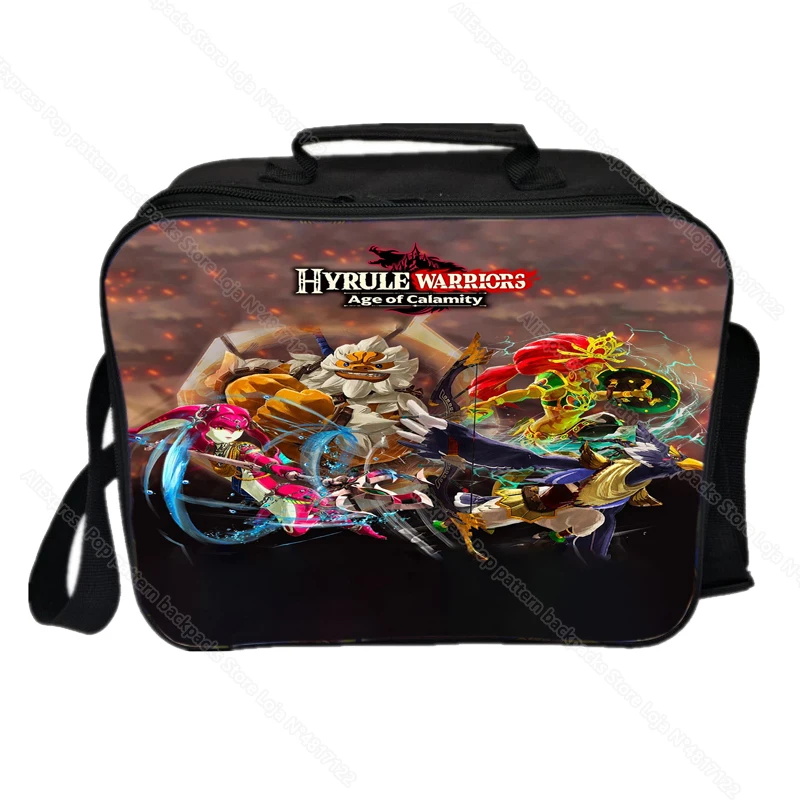 

Student Hyrule Warriors Age of Calamity Lunch Bag Boy Girl The Legend of Zelda Lunch Box Men Women Worker Kids Picnic Cooler Bag