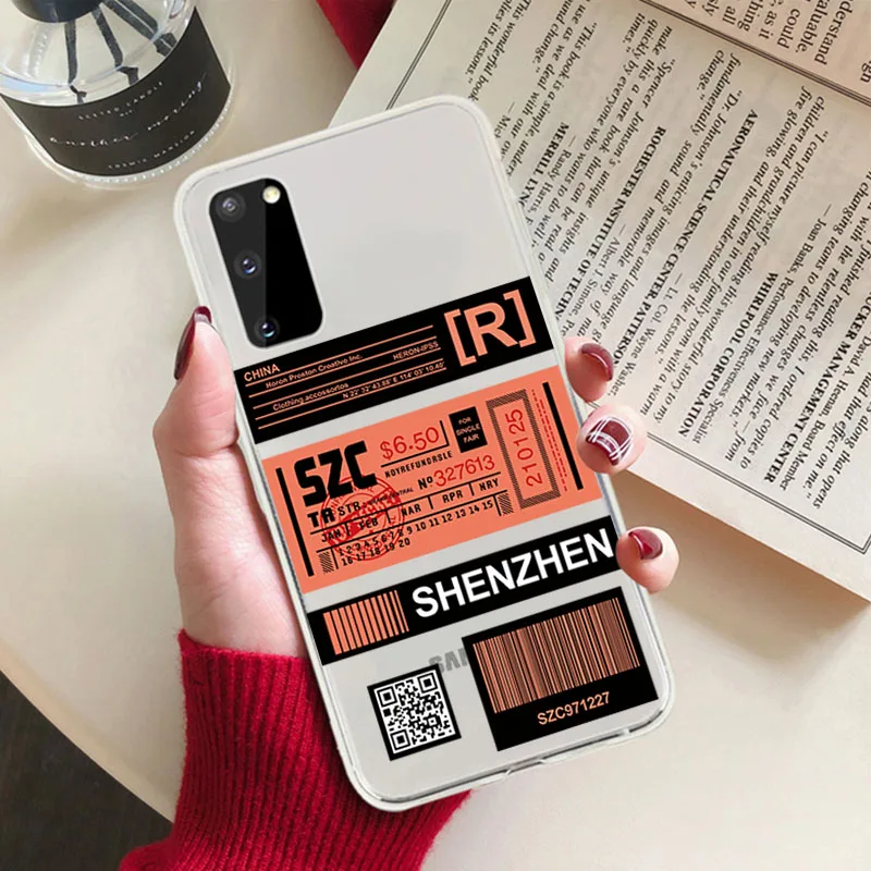 Phone Case For Samsung S20 Ultra S10 Lite S9 S8 Plus S7 Simple Dhl Express Clear Soft Case for Samsung Note 20 10 Pro 9 8 cover
