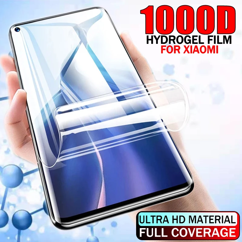 Гидрогелевая защитная пленка 1000D для Xiaomi 11 Ultra Note 10Lite 10T 9T 9 SE 8 Pro Lite Mi не