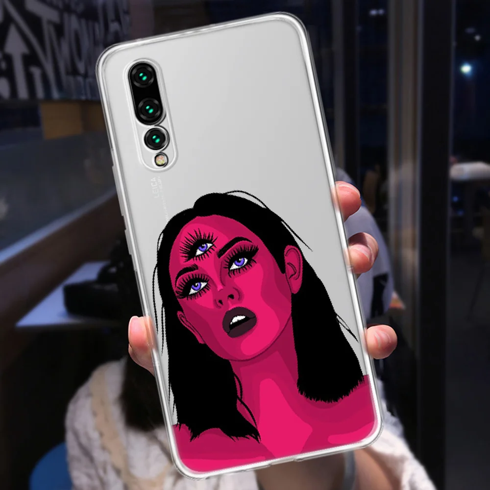 Прозрачный чехол для телефона Huawei P Mate P10 P20 P30 P40 10 20 Smart Z Pro Lite 2019 | Мобильные