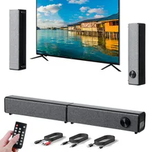 20W  TV Sound Bars Wireless Bluetooth 5.0 Speakers Detachable Soundbar Home Theater Dual Connection Methods for TV PC Smartphone